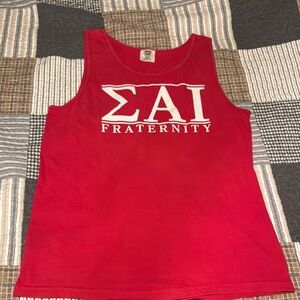 Red Fraternity Tank Top